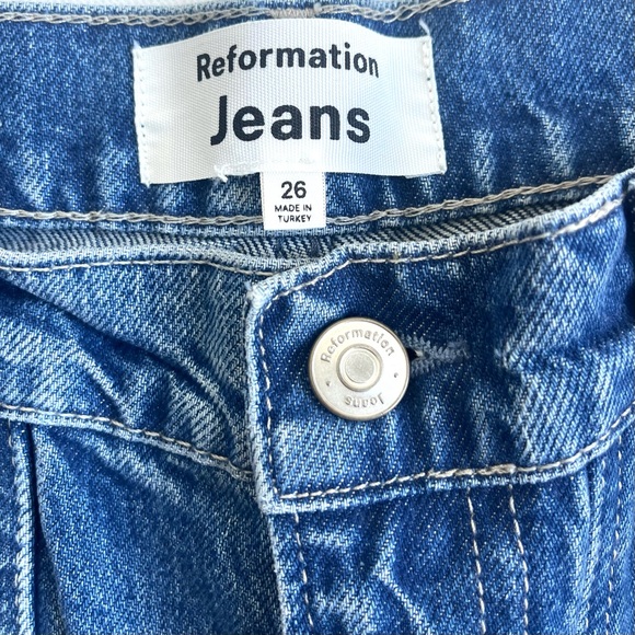 NWOT Reformation Kealy Carpenter High Rise Relaxed Jeans - Picture 6 of 9